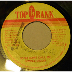 Simple Simon Send Come Call Me Vinyl 7" USED