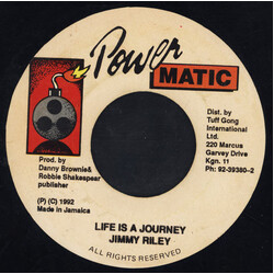 Jimmy Riley Life Is A Journey Vinyl 7" USED