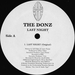 The Donz Last Night Vinyl 12" USED
