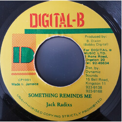 Jack Radics Something Reminds Me Vinyl 7" USED