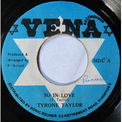 Tyrone Taylor So In Love Vinyl 7" USED