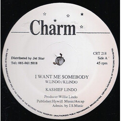Kashief Lindo I Want Me Somebody Vinyl 12" USED