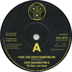 Geno Washington & The Ram Jam Band Your Love Keeps Haunting Me Vinyl 7" USED