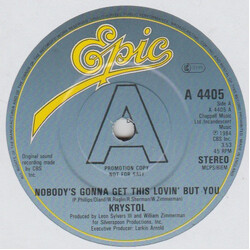 Krystol Nobody's Gonna Get This Lovin' But You USED VINYL 7INCH 45 RPM PROMO