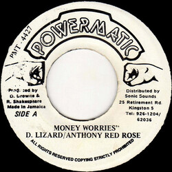 Daddy Lizard / Anthony Red Rose Money Worries USED VINYL 7INCH 45 RPM