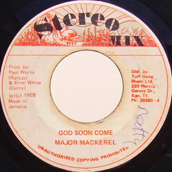 Major Mackerel God Soon Come Vinyl 7" USED