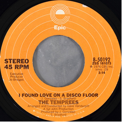 The Temprees I Found Love On A Disco Floor Vinyl 7" USED