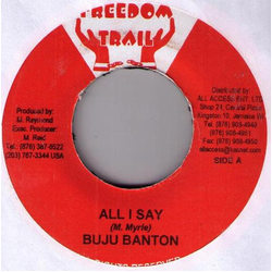 Buju Banton All I Say Vinyl 7" USED
