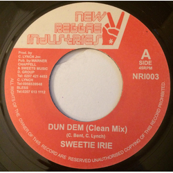 Sweetie Irie Dun Dem Clean Mix / Dun Dem Dirty Mix Vinyl 7" USED