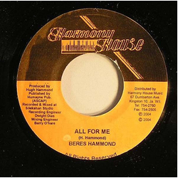 Beres Hammond All For Me Vinyl 7" USED