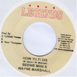 Beenie Man / Wayne Marshall / Calico (2) / Craig "Leftside" Parkes How Yu Fi Dis / Haters Vinyl 7" USED