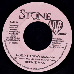 Beenie Man Good To Stay Vinyl 7" USED
