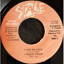 Unique Vision A You Me Love Vinyl 7" USED