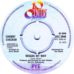 Chubby Checker Reggae My Way / Gypsy Vinyl 7" USED
