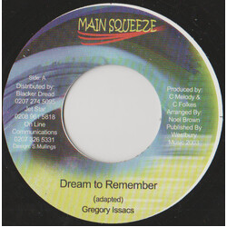 Gregory Isaacs Dream To Remember Vinyl 7" USED