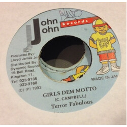 Terror Fabulous Girls Dem Motto Vinyl 7" USED