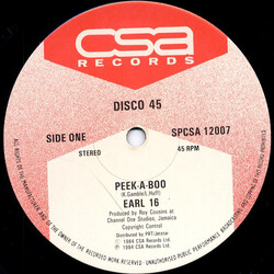 Earl Sixteen Peek-A-Boo / Julia Vinyl 12" USED