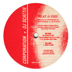 Corporation / DJ Scattie Heat & Fire USED VINYL 12INCH