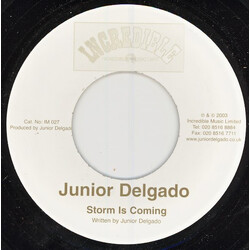 Junior Delgado Storm Is Coming USED VINYL 7INCH 45 RPM REISSUE