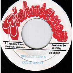 Cutty Ranks Gunman Lyrics / Gunman Lyrics (Version) USED VINYL 7INCH 45 RPM SINGLE