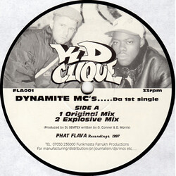 KD Clique Dynamite MC's USED VINYL 12INCH 33 S RPM SINGLE