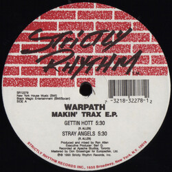 Warpath Makin' Trax E.P. USED VINYL 12INCH 33 S RPM EP