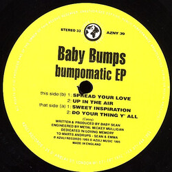 Baby Bumps Bumpomatic EP USED VINYL 12INCH EP 33 S RPM