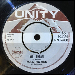 Max Romeo Wet Dream USED VINYL 7INCH 45 RPM SINGLE