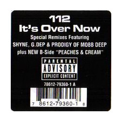 112 It's Over Now / Peaches & Cream USED VINYL 12INCH 33 S RPM