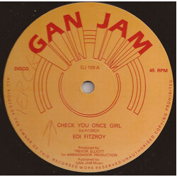 Edi Fitzroy Check You Once Girl USED VINYL 12INCH 45 RPM