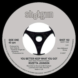 Rozetta Johnson You Better Keep What You Got USED VINYL 7INCH