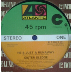 Sister Sledge He's Just A Runaway USED VINYL 12INCH 45 RPM