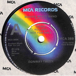 Conway Twitty Boogie Grass Band / One In A Million USED VINYL 7INCH 45 RPM SINGLE PROMO