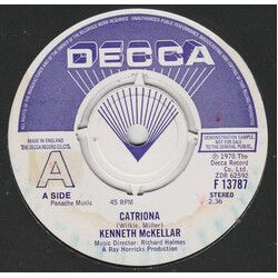 Kenneth McKellar Catriona USED VINYL 7INCH SINGLE 45 RPM PROMO