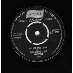 Don Gibson / Sue Thompson Did You Ever Think USED VINYL 7INCH 45 RPM