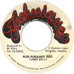 Turbo Belly Run Punaany Red USED VINYL 7INCH