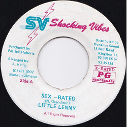 Little Lenny Sex -Rated USED VINYL 7INCH 45 RPM SINGLE