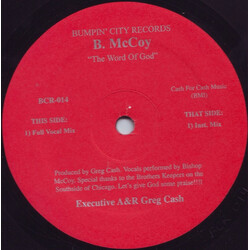 Bishop McCoy The Word Of God USED VINYL 12INCH 33 S RPM