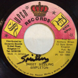 Simpleton Sweet Sizzling USED VINYL 7INCH