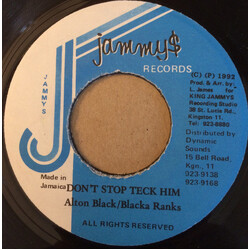 Alton Black / Blacka Ranks Don't Stop Teck Him USED VINYL 7INCH 45 RPM