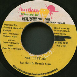 Sanchez / Beenie Man Nuh Left Me USED VINYL 7INCH 45 RPM