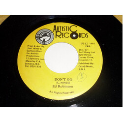 Ed Robinson Don't Go USED VINYL 7INCH 45 RPM
