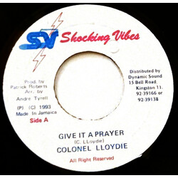 Colonel Lloydie Give It A Prayer USED VINYL 7INCH 45 RPM SINGLE