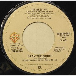 Jim Messina / Pauline Wilson Stay The Night USED VINYL 7INCH 45 RPM SINGLE