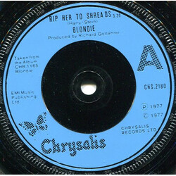 Blondie Rip Her To Shreads USED VINYL 7INCH SINGLE
