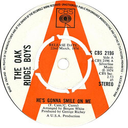 The Oak Ridge Boys He's Gonna Smile On Me USED VINYL 7INCH SINGLE PROMO