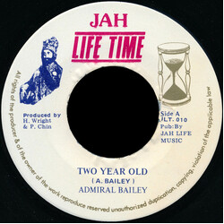 Admiral Bailey Two Year Old USED VINYL 7INCH 45 RPM