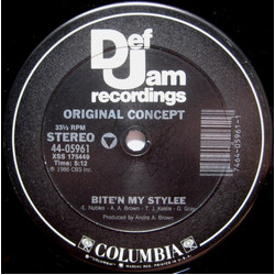 Original Concept Bite'n My Stylee / Pump That Bass USED VINYL 12INCH 33 S RPM STEREO