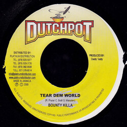 Bounty Killer Tear Dem World USED VINYL 7INCH 45 RPM