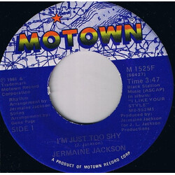 Jermaine Jackson I'm Just Too Shy USED VINYL 7INCH 45 RPM SINGLE